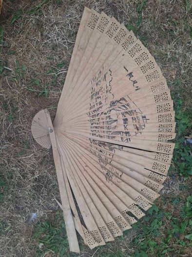 wooden fan