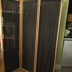 3-Panel Wooden Folding Room Divider / Privacy Screen