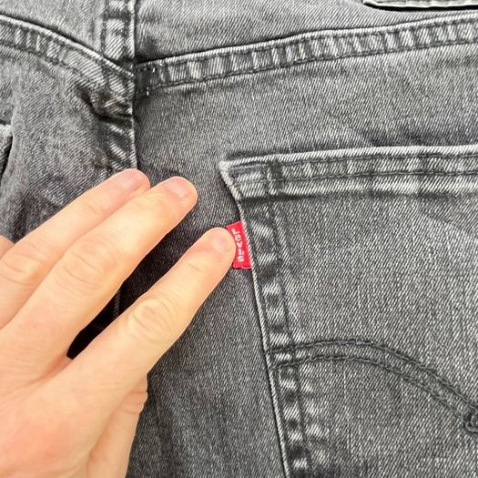 Levis 502 Mens Jeans Black W32 L30 Slim Taper Fit Stretch Denim