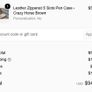 Galen Leather 5-Slot Zippered Pen Case - Crazy Horse Brown - brand new Image 2