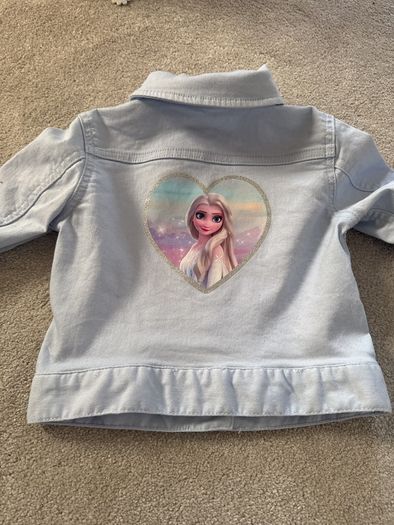 Frozen denim jacket girl size 2-3 years