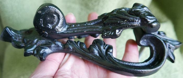 Antique  Large Regency Cast Iron Door Knocker Antique