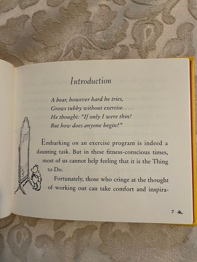 Pooh's Little Fitness Book - Vintage Book - Collectible Humour