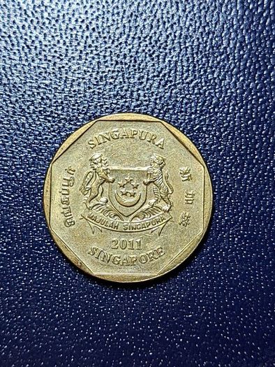 Singapore 1 dollar coin