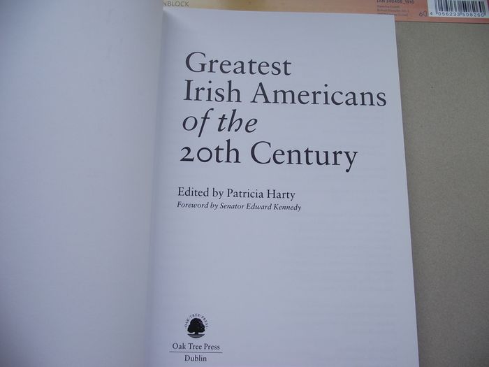 'Greatest Irish Americans of the 20th Century' by Patricia Harty