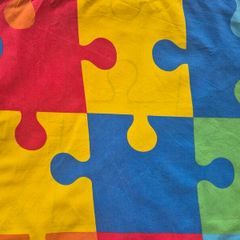 Duvet cover Jigsaw - reversible pattern