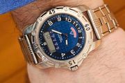 Vintage Swiss Made Certina Attack Quartz Analougue Two timer 1990s Swiss Watch