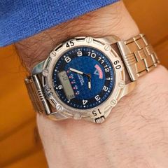 Vintage Swiss Made Certina Attack Quartz Analougue Two timer 1990s Swiss Watch