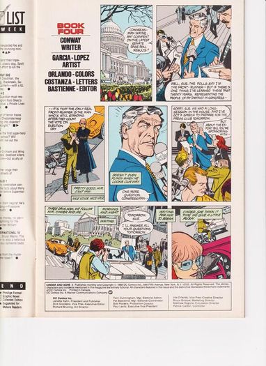 Cinder And Ashe #4 Four Part 1988 Dc Comic