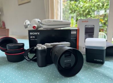 Sony Alpha C with Extra lens + flash and Tripod