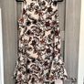 C&A floral sleeveless dress - cream and brown Image 3