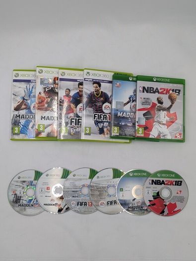 Xbox Sports Games Bundle - FIFA, Madden & NBA 2K