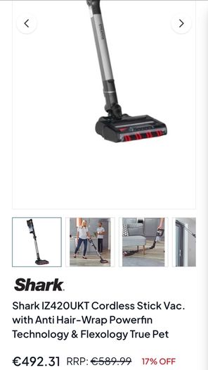 BRAND NEW! Shark Cordless IZ420UKT Vacuum