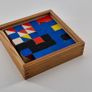 Wood blocks  vintage made in DDR mosaic Image 8