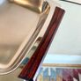 Mid Century Steel & Rosewood Serving Platter, Hong Kong, Vintage Danish Style Image 3