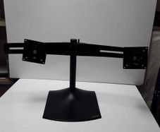 Ergotron DS100 Dual Monitor Desk Stand | Horizontal | Up to 24" Monitors