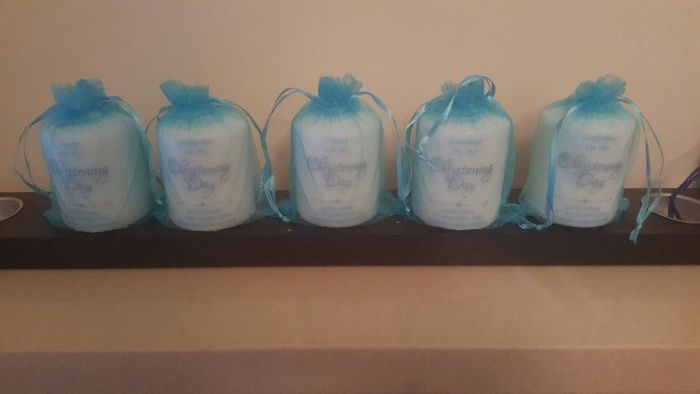 Personalized wedding favours - candles
