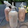 Antique, Soda Syphon, Glass Bottle, Steel mesh, Pub Memorabilia Image 6