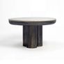 Modern Round Coffee Table 60cm White Marble Effect Top with Metal Base Image 4