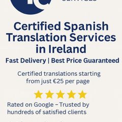Certified Spanish Translation Services in Ireland