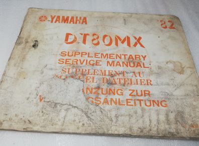 Yamaha DT80 MX Supplementary service manual