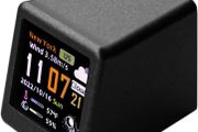 GeekMagic Mini WiFi Desktop Weather Digital Clock Station with IPS LCD Screen Gadget for Decoration