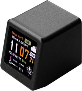 GeekMagic Mini WiFi Desktop Weather Digital Clock Station with IPS LCD Screen Gadget for Decoration