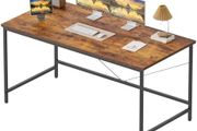 120x50 cm Computer Desk, Gaming Desk for Small Spaces, Modern Simple Style Desk for Home Office, Study Student Writing Desk, Brown