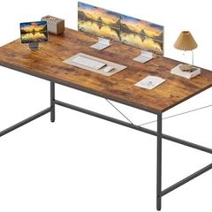 120x50 cm Computer Desk, Gaming Desk for Small Spaces, Modern Simple Style Desk for Home Office, Study Student Writing Desk, Brown