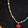 Necklace/Earrings Set - Coloured Pearls Image 7