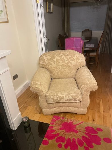 Three seater sofa and one armchair
