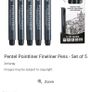 Artist pentel pointliners new sealed 5 pack Image 5