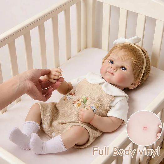 Reborn Baby Dolls 20 inch Vinyl Realistic Babies Doll Real Life Baby Dolls,Lifelike Dolls Girls Eyes Open, Includes Accessories and 2 Outfits,Gift for Kids 3+