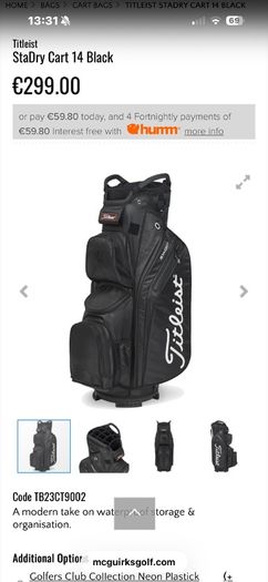 Titleist Golf Bag