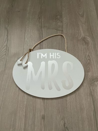 Mrs And Mrs Wedding Signs