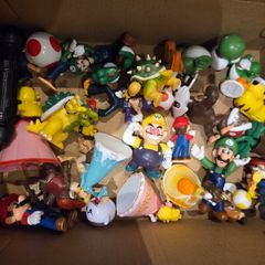Box of mario toys