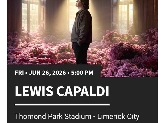 Lewis Capaldi LIMERICK Tickets