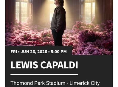 Lewis Capaldi LIMERICK Tickets