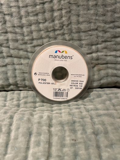 Double Satin Ribbon in Ivory - 3mm - 2x100m rolls