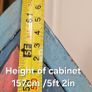 Vintage Folk Art Celestial Cabinet Image 10
