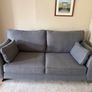 Harvey Norman oasis 3 seater sofa couch - navy / grey Image 2