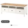 ikea hemnes tv unit & glass topper Image 4