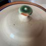Pottery Dish With Lid & Wooden Spatula Image 4