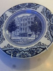 Amsterdam blue delft hand painted wallplate