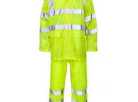 main image for ad Hi Vis Waterproof Professional Work Rain Suit - Jacket + Over Trousers XX-Large Size