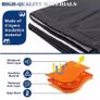 Fireplace Blanket Foldable Windproof Fireplace Windshield Reusable Warm-keeping Energy-saving Fireplace Blanket for Living Room Image 4