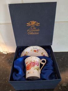 Vintage Leonardo Collection mother cup and saucer