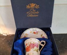 Vintage Leonardo Collection mother cup and saucer