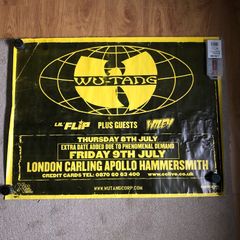 Large Wu Tang Clan poster Hammersmith Apollo London 2004