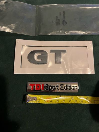 GT TDI Sport Edition sticky signs for car